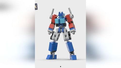 国产积木擎天柱拼装视频,国产积木还原经典变形金刚